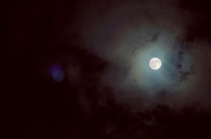 view of the moon at big bear mountain