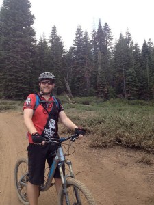 Man on a mountain bike