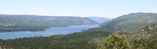Big Bear Lake from the air.