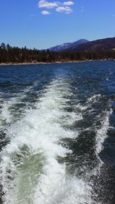 Wake heading out to Big Bear Lake