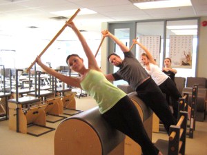 Pilates can be done with equipment...or without.