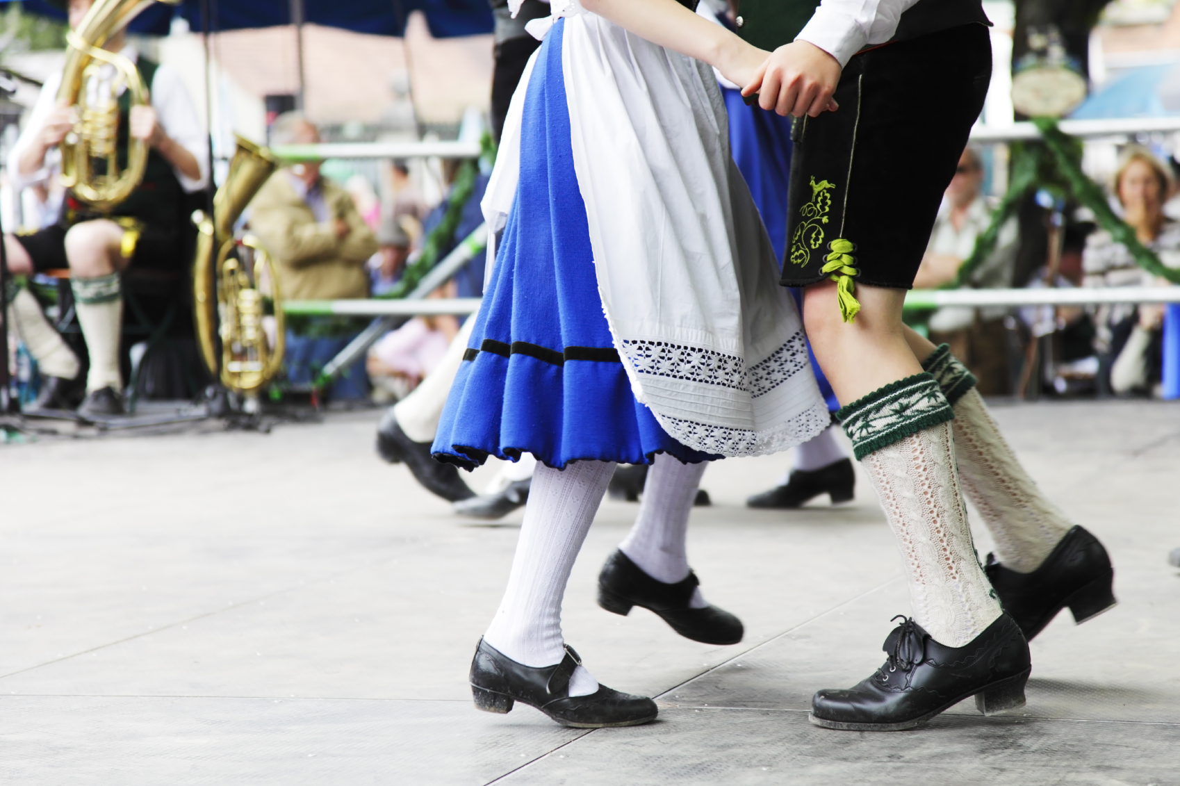 Oktoberfest couple dancing