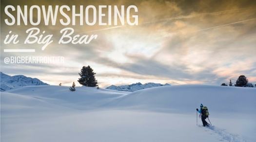 man snowshoeing